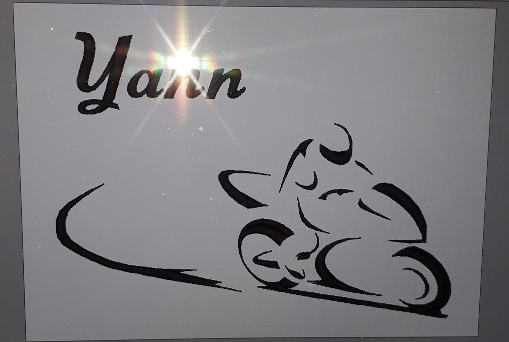 Simulation broderie moto